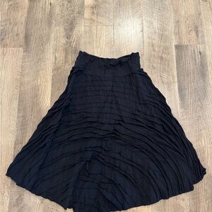 Black Survival Pleated Skirt Size L